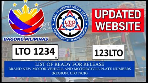 how to check if number plate is ready|How to check LTO vehicle license plate availability online.